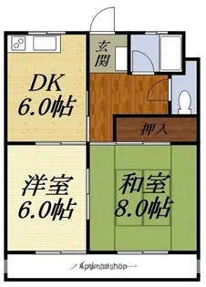 サンフラワーII【3階】の間取り