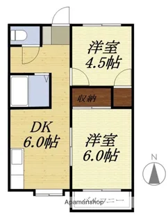 コーポ中村【103号室】の間取り