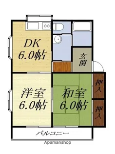 レ・アール小池A【2階】の間取り