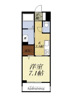 1Kの間取り画像