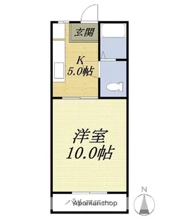 アローン都田【1階】の間取り