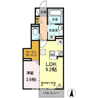 WIT 下石田【1階】の間取り