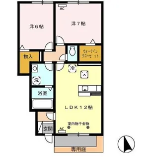 ルミエール20 C【1階】の間取り