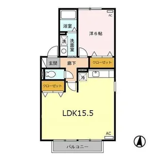 アヴァンセ A【201号室】の間取り