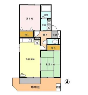 グリーンムクヘル【1階】の間取り