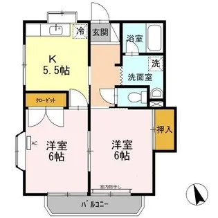 メゾンK Ⅳ【2階】の間取り