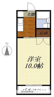 マンションKMー1(マンションケーエムワン)【4階】の間取り