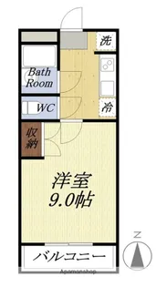 ウイング【303号室】の間取り