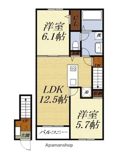 COMFORT【2階】の間取り