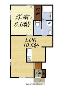 AFC RESIDENCE 上石田【1階】の間取り