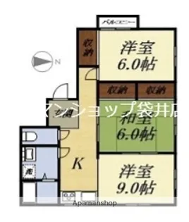 フレールニッセイ【2階】の間取り