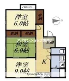 フレールニッセイ【2階】の間取り
