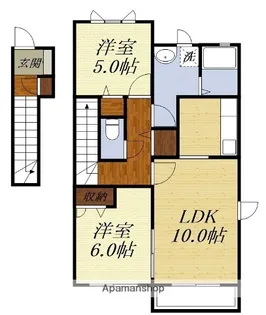 リ・プリマヴェーラI【2階】の間取り