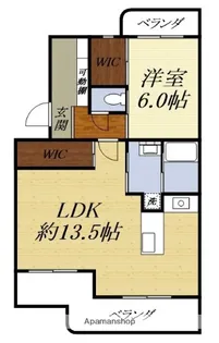 WINDY宮の前II【1階】の間取り
