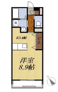 バロンウィズI【3階】の間取り