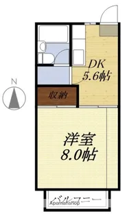 コーポ蘭I【202号室】の間取り