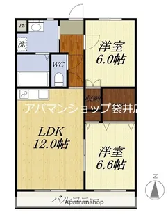 アスティオンIII【303号室】の間取り
