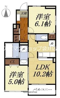 ATRANI BRANCHE【1階】の間取り