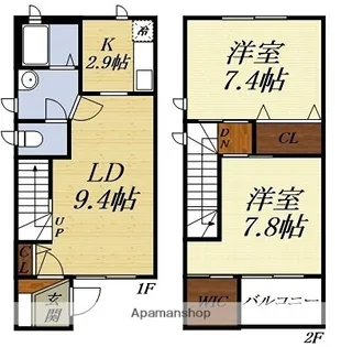 ヘリオス【101号室】の間取り