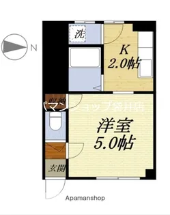 マヌハイツ【3階】の間取り
