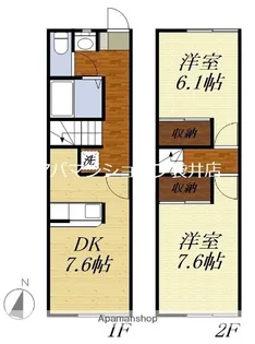 アリエッタ延久I【103号室】の間取り