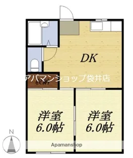 フォーブルルネサンスI【203号室】の間取り