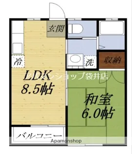 MPーIII番館【102号室】の間取り