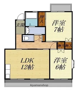 パラシオン・マルクII【2階】の間取り