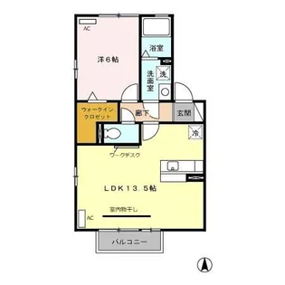 ツイトローネ B【2階】の間取り