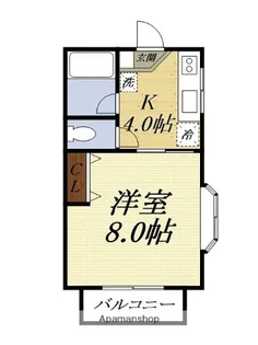 タウニーホワイトベル【201号室】の間取り