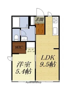 クローバーA【1階】の間取り