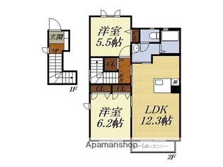 フレシールII【201号室】の間取り