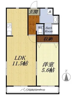 アモリールI【306号室】の間取り