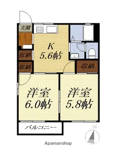 アゼリアハイツA【103号室】の間取り