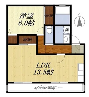 アムール・ヴィルA【103号室】の間取り