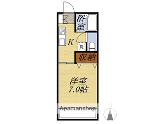 棒屋第1半田ハイツB【2階】の間取り