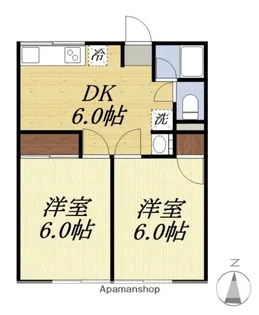 シティハイム・アピア【202号室】の間取り