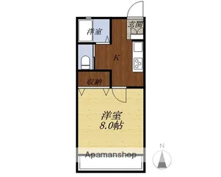 ニューバロンII【2階】の間取り