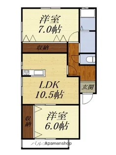ココフルールA【2階】の間取り