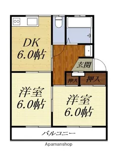 マルイハイツ【1階】の間取り