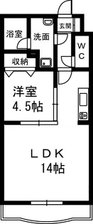 MISTRAL【401号室】の間取り