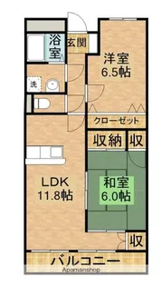 スカイコート菊川【102号室】の間取り