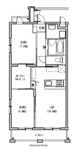 CLARINS(クラランス)【405号室】の間取り