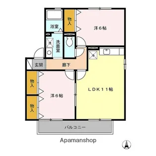 K・ブルーム【A201号室】の間取り