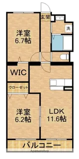 グレース高千穂【1階】の間取り
