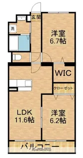 グレース高千穂【1階】の間取り