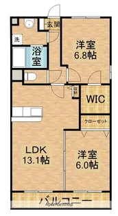エスポワール【3階】の間取り