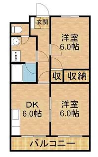 リビエール カタセ【3階】の間取り