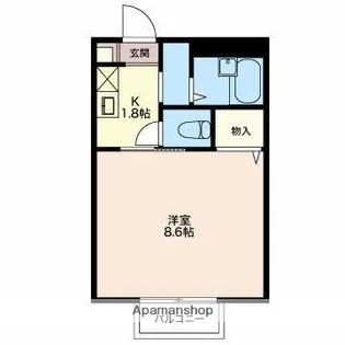 ソレアード砂林【2階】の間取り