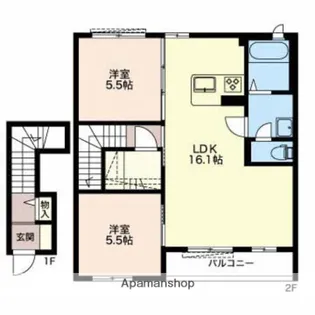 エピソードⅠ【203号室】の間取り